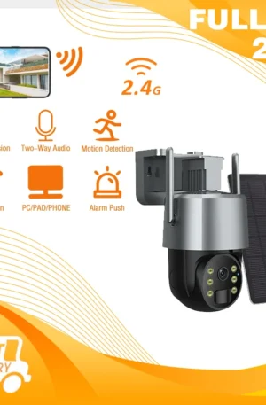 5MP Wifi Tuya Smart Cellular Alarm Outdoor Solar Security Camera Motion Detection Camera